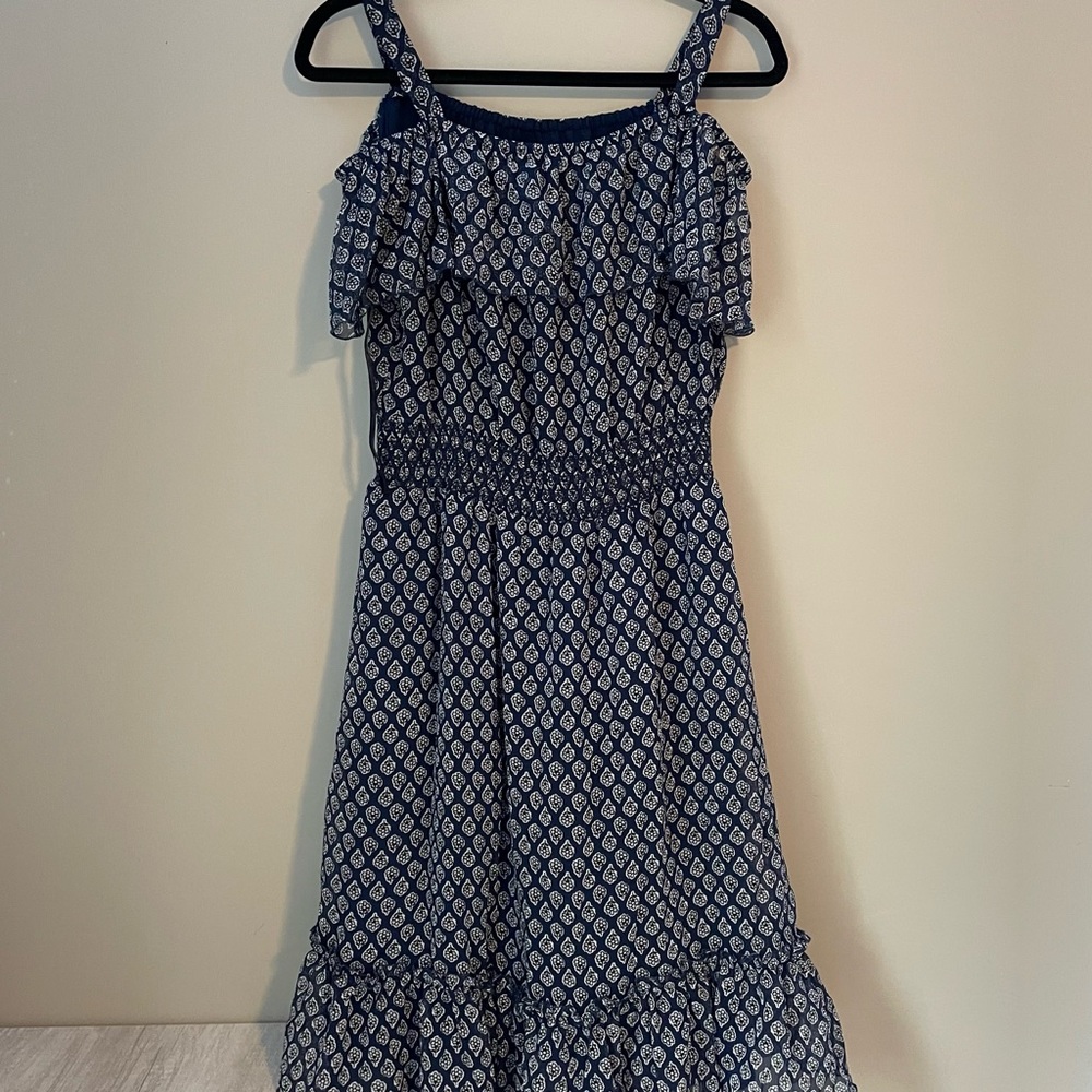Navy floral Tommy Hilfiger midi dress